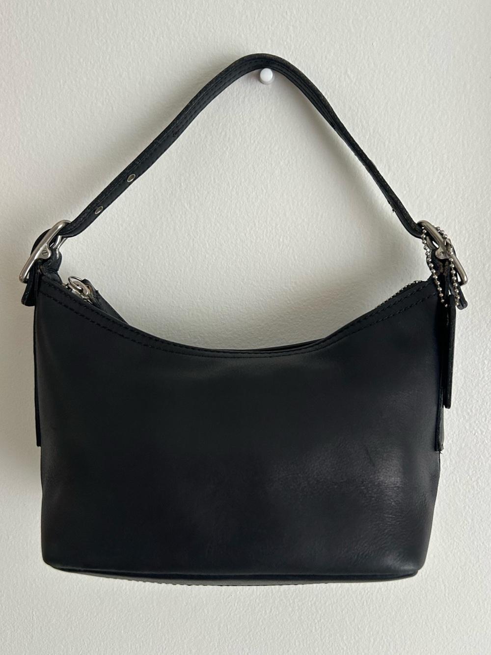 Vintage Coach black Legacy West Demi 9844 Glove Leather Y2K Mini Shoulder Bag - Picture 3 of 15